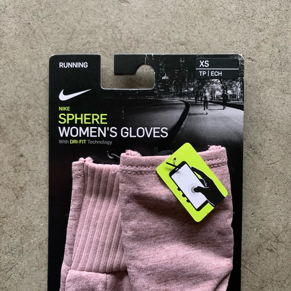 NWT Nike Sphere Dri-Fit Touch Screen Capability Lightweight Running Gloves XS - Picture 2 of 4